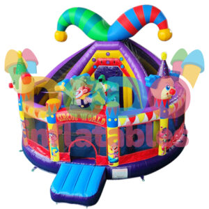Skákací hrad Multiplay Cirkus se skluzavkou